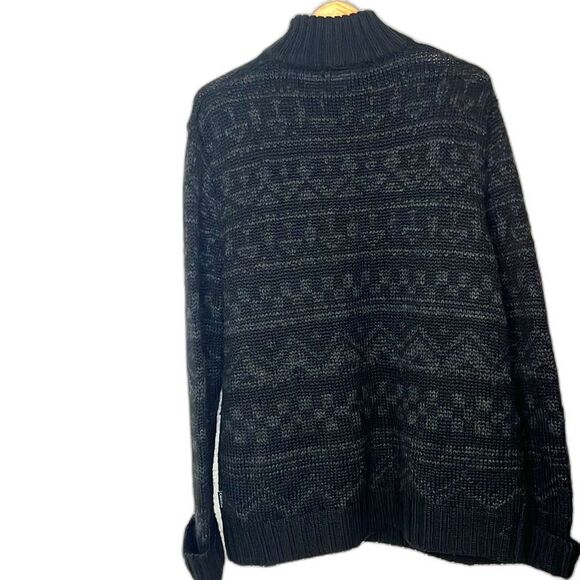 Calvin Klein’s Mens oversized wool 4 button mock neck cabincore sweater size XL - Picture 6 of 7